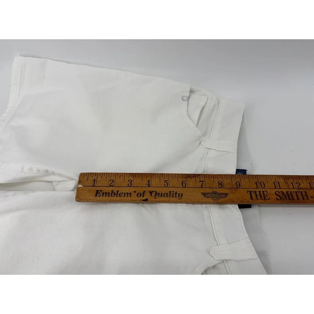Democracy Ab Solution White Denim Bermuda Shorts Stretch, Women's 4P, Pre-Owned